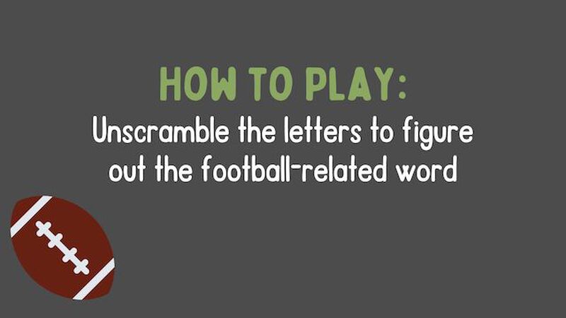 Word Scramble - Big Game Edition